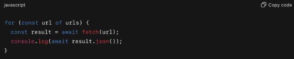 Option 1: Sequential execution (maintain order or rate limits)